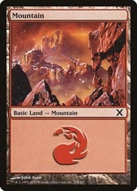 Mountain (378) - 10th Edition - Magic: The Gathering card
