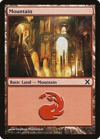 Mountain (379) - 10th Edition - Magic: The Gathering card