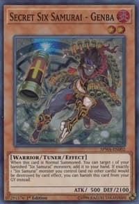 Secret Six Samurai - Genba - Spirit Warriors - YuGiOh card