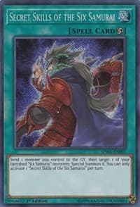 Secret Skills of the Six Samurai - Spirit Warriors - YuGiOh card