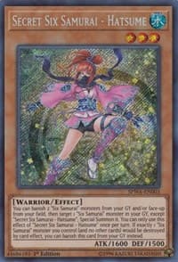 Secret Six Samurai - Hatsume - Spirit Warriors - YuGiOh card