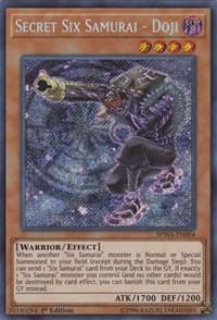 Secret Six Samurai - Doji - Spirit Warriors - YuGiOh card
