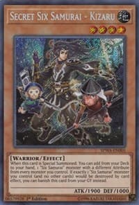 Secret Six Samurai - Kizaru - Spirit Warriors - YuGiOh card