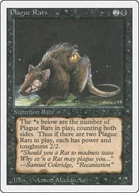 Plague Rats - Revised Edition - Magic: The Gathering card