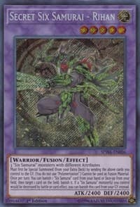 Secret Six Samurai - Rihan - Spirit Warriors - YuGiOh card