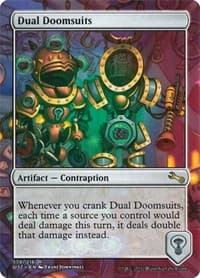 Dual Doomsuits - Unstable - Magic: The Gathering card