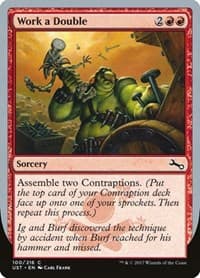 Work a Double - Unstable - Magic: The Gathering card