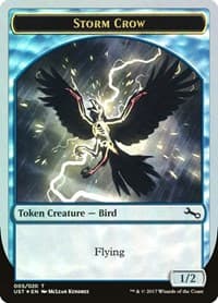 Storm Crow Token - Unstable - Magic: The Gathering card