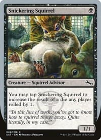 Snickering Squirrel - Unstable - Magic: The Gathering card