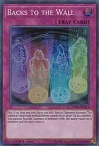 Backs to the Wall - Spirit Warriors - YuGiOh card