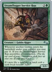 Steamflogger Service Rep - Unstable - Magic: The Gathering card