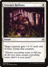 Veteran's Reflexes - Explorers of Ixalan - Magic: The Gathering card