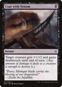 Coat with Venom - Explorers of Ixalan - Magic: The Gathering card