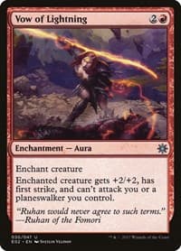 Vow of Lightning - Explorers of Ixalan - Magic: The Gathering card