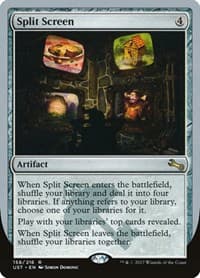 Split Screen - Unstable - Magic: The Gathering card