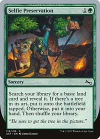 Selfie Preservation - Unstable - Magic: The Gathering card