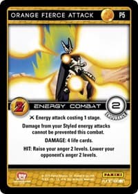 Orange Fierce Attack (Awakening) - Panini Promo Cards - Dragon Ball Z TCG card