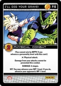 I'll Dig Your Grave! (Awakening) - Panini Promo Cards - Dragon Ball Z TCG card