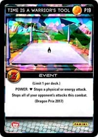 Time is a Warrior's Tool (Awakening) - Panini Promo Cards - Dragon Ball Z TCG card