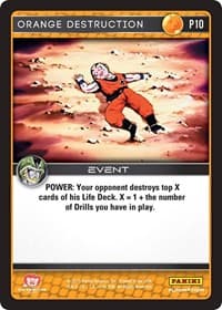 Orange Destruction (Perfection) - Panini Promo Cards - Dragon Ball Z TCG card