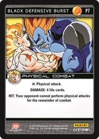 Black Defensive Burst (Vengeance) - Panini Promo Cards - Dragon Ball Z TCG card