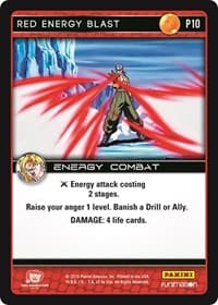 Red Energy Blast (Vengeance) - Panini Promo Cards - Dragon Ball Z TCG card