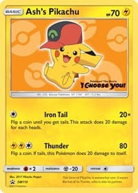 Ash's Pikachu - SM110 - SM Promos - Pokemon card