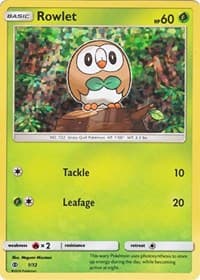 Rowlet - McDonald's Promos 2017 - Pokemon card