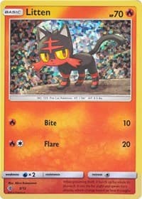 Litten - McDonald's Promos 2017 - Pokemon card