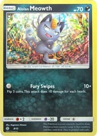 Alolan Meowth - McDonald's Promos 2017 - Pokemon card
