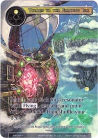 Voyage to the Floating Isle (Full Art) - Advent of the Demon King - Force of Will card
