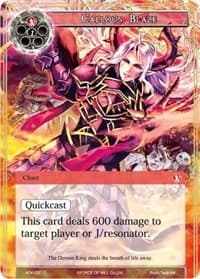 Callous Blaze - Advent of the Demon King - Force of Will card