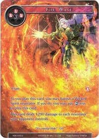 Fire Wave (Full Art) - Advent of the Demon King - Force of Will card