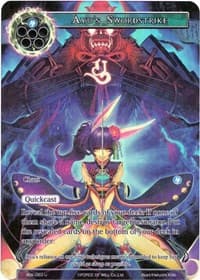 Ayu's Swordstrike (Full Art) - Advent of the Demon King - Force of Will card
