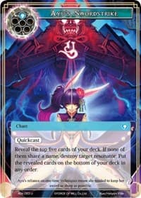 Ayu's Swordstrike - Advent of the Demon King - Force of Will card