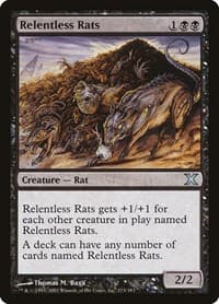 Relentless Rats - 10th Edition - Magic: The Gathering card