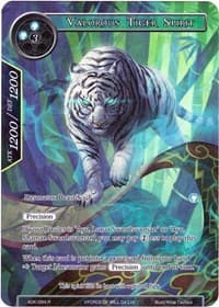 Valorous Tiger Spirit (Full Art) - Advent of the Demon King - Force of Will card
