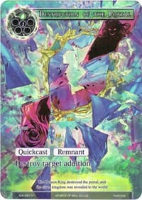 Destruction of the Portal (Full Art) - Advent of the Demon King - Force of Will card