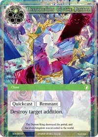 Destruction of the Portal - Advent of the Demon King - Force of Will card