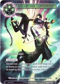 End of the Revolution (Full Art) - Advent of the Demon King - Force of Will card