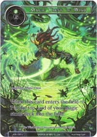 Magic Crest of Wind (Full Art) - Advent of the Demon King - Force of Will card