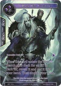 Dark Elf Fugitive (Full Art) - Advent of the Demon King - Force of Will card
