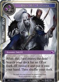 Dark Elf Fugitive - Advent of the Demon King - Force of Will card