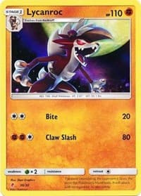 Lycanroc (#30 Holofoil) - SM Trainer Kit: Lycanroc & Alolan Raichu - Pokemon card