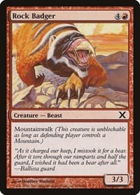 Rock Badger - 10th Edition - Magic: The Gathering card
