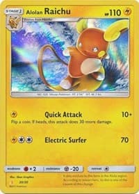 Alolan Raichu (#30 Holofoil) - SM Trainer Kit: Lycanroc & Alolan Raichu - Pokemon card