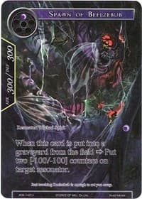 Spawn of Beelzebub (Full Art) - Advent of the Demon King - Force of Will card
