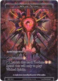 Majin Stone (Full Art) - Advent of the Demon King - Force of Will card