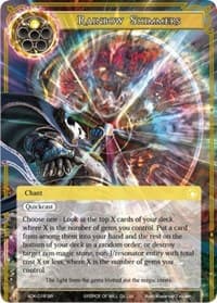 Rainbow Shimmers - Advent of the Demon King - Force of Will card