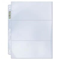 Ultra Pro Platinum Hologram 3-Pocket Pages - 3-Holes, 3.5" x 7.5" (100-Pack) - Ultra Pro Protective Pages - Protective Pages card